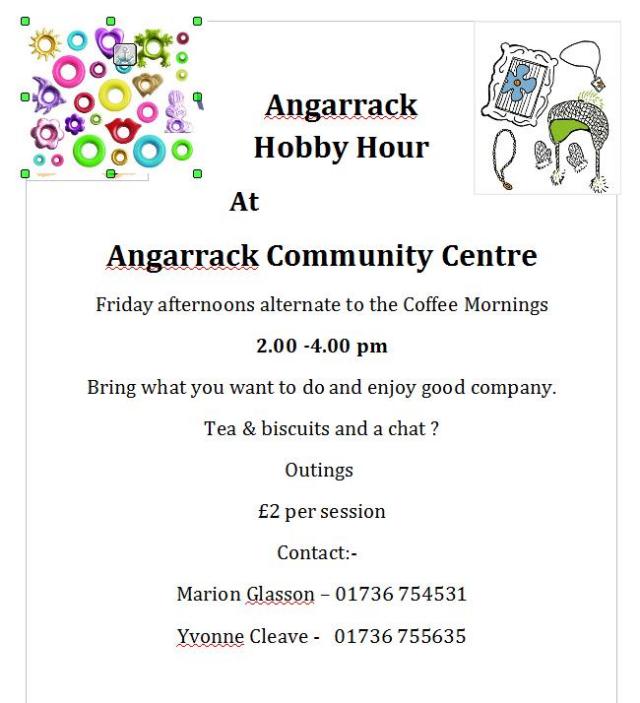Hobby & Craft Afternoon | Angarrack Community Centre Hobby & Craft Afternoon | Angarrack Community Centre